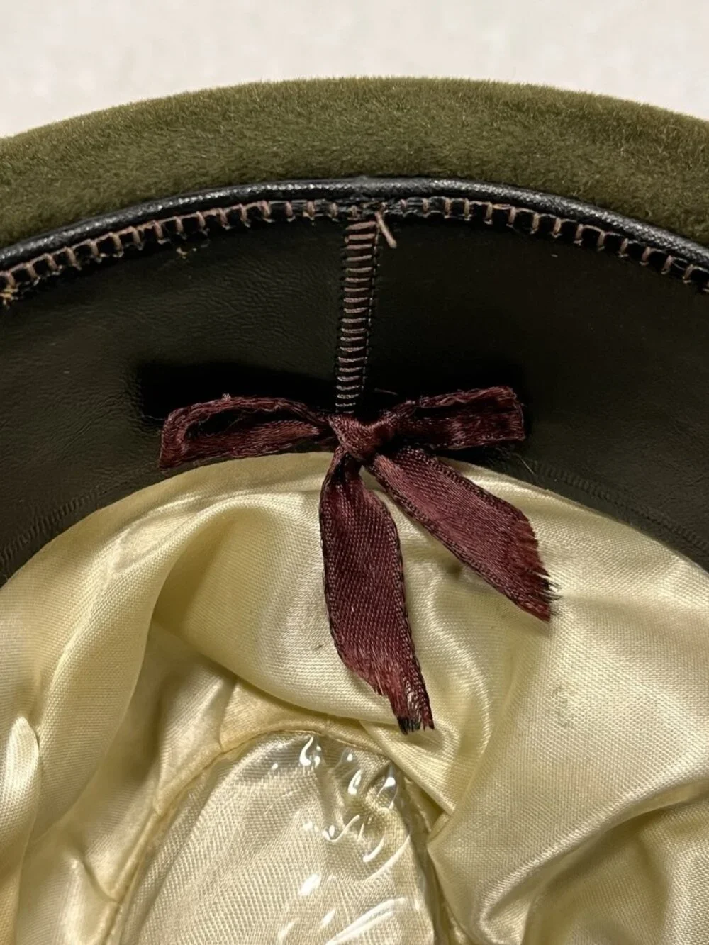 Vtg White New Haven Fur Felt Fedora Hat E.J. Hickey Co Sz 7 St Patrick’s Day - Picture 10 of 11